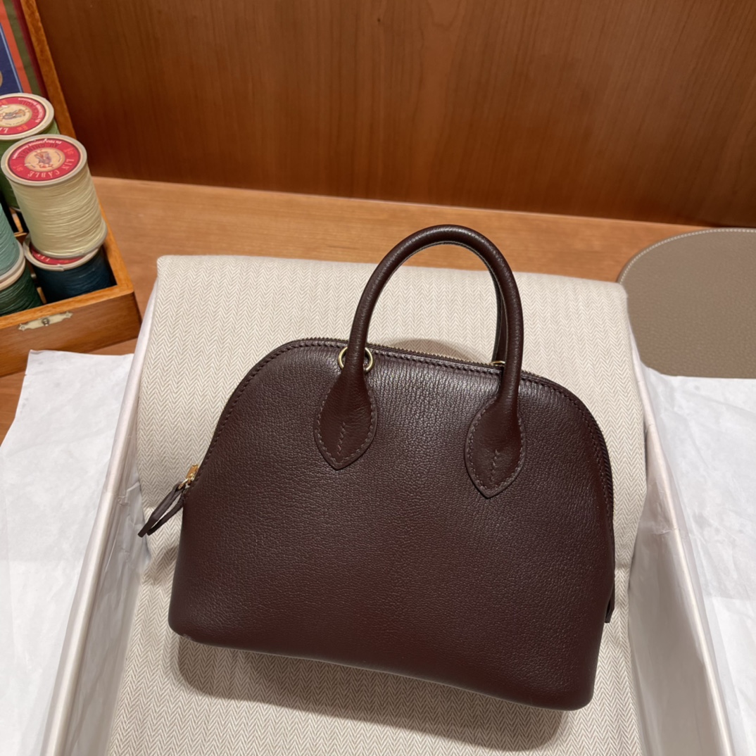 에르메스 미니 볼리드18 에버골드 금장 염소가죽